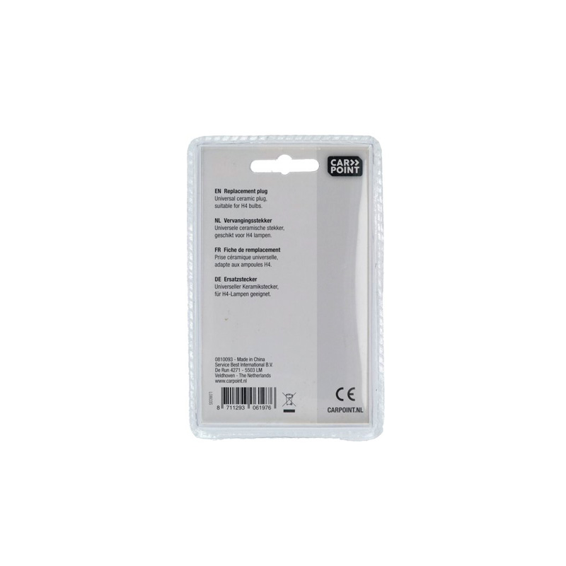 Carpoint Vervangingstekker voor H4 lamp keramiek