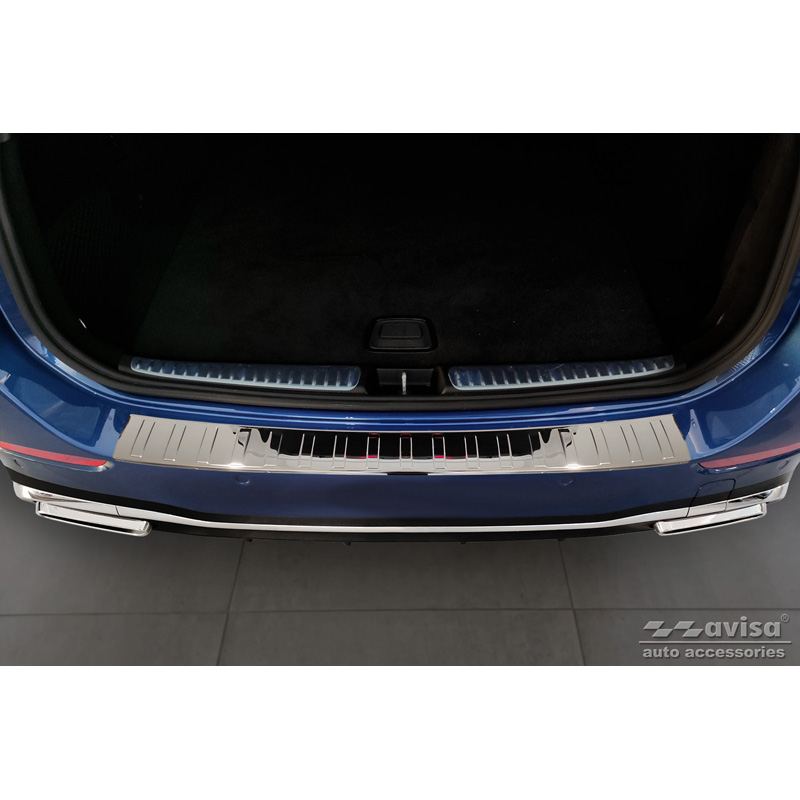 Chroom RVS Achterbumperprotector  Mercedes C-Klasse AMG Estate (S206) 2021- 'Ribs'