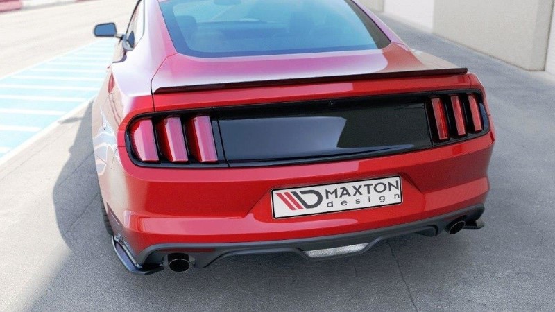 Achterzij Spoilers Ford Mustang Mk6 Glanzend Zwart