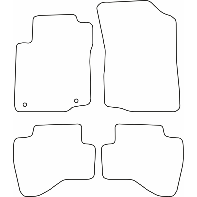 Automatten Velours  Toyota Aygo 2010-2014