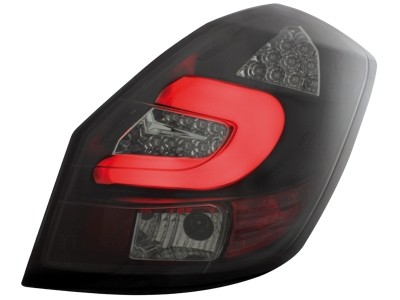 Taillights Skoda Fabia LED 5J 07+ black/smoke