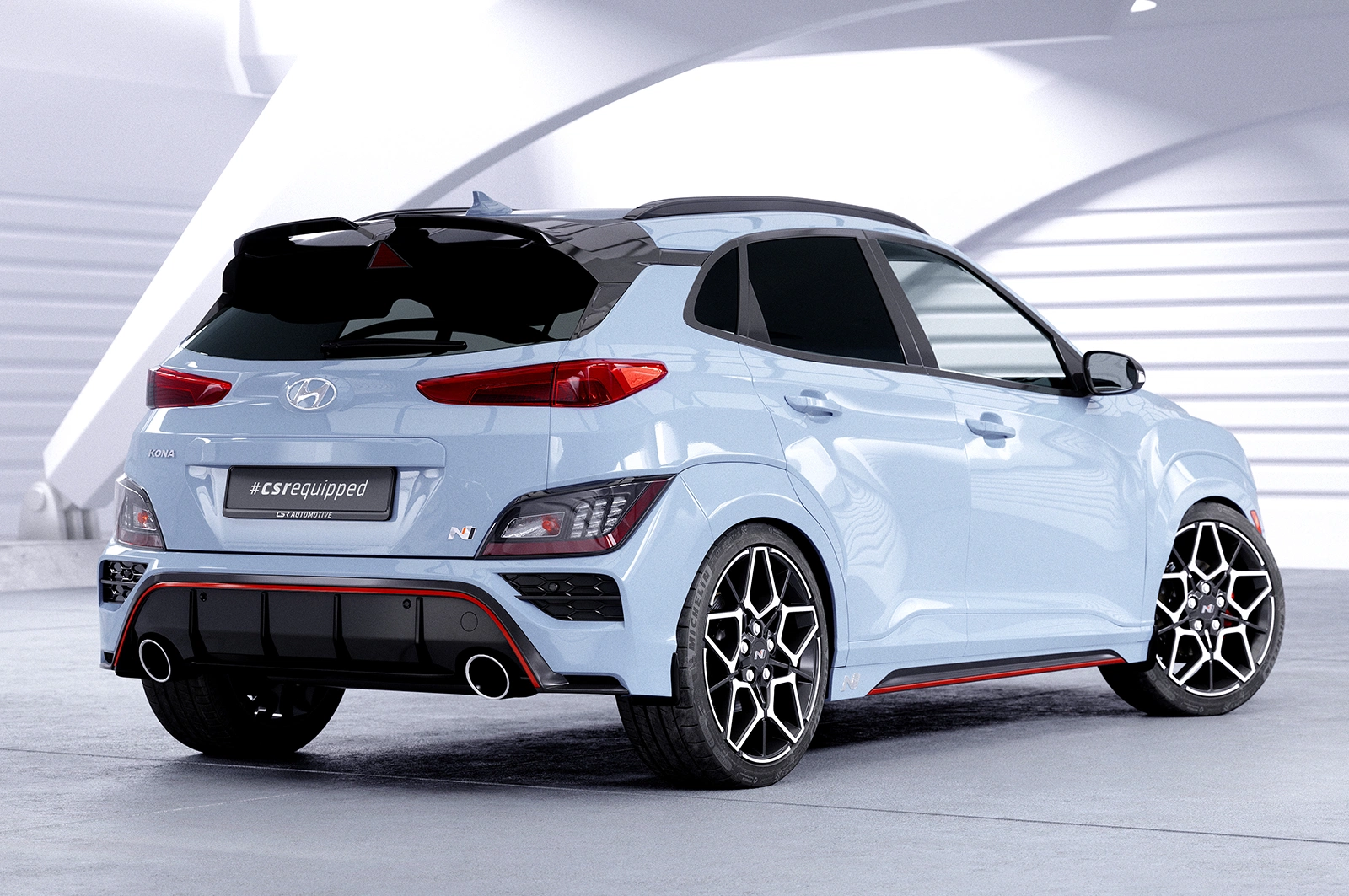 Achterspoiler Hyundai Kona N Glans Zwart (2021-)