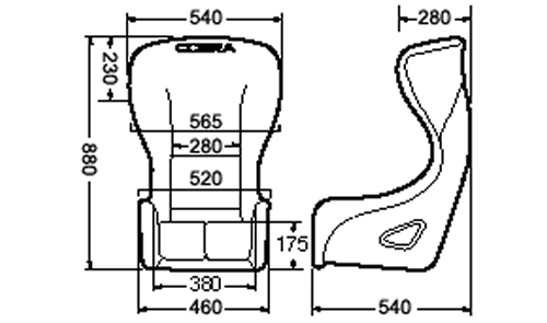 Cobra Sebring Pro Carbon GT Width - Blue Spacer Fabric all over