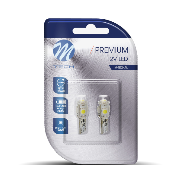 M-tech T10 SMD 5 Can-Bus LED 2x
