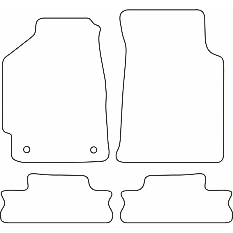Automatten Velours  Honda CRX 1988-1992