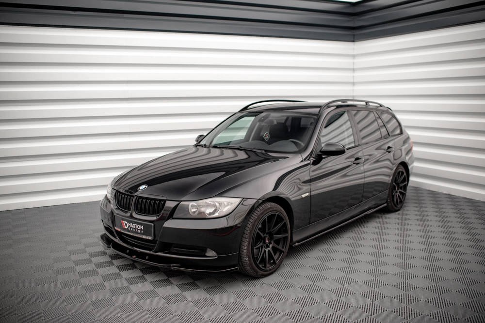 Voorspoiler V.2 BMW 3-Serie E90 Maxton Glans Zwart