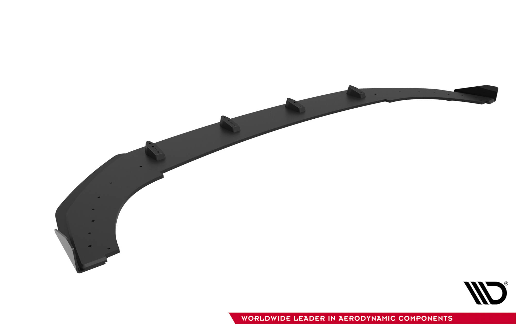 Street Pro Voorspoiler + Flaps Volkswagen Golf GTI Clubsport MK8 Facelift Maxton glanzend zwart