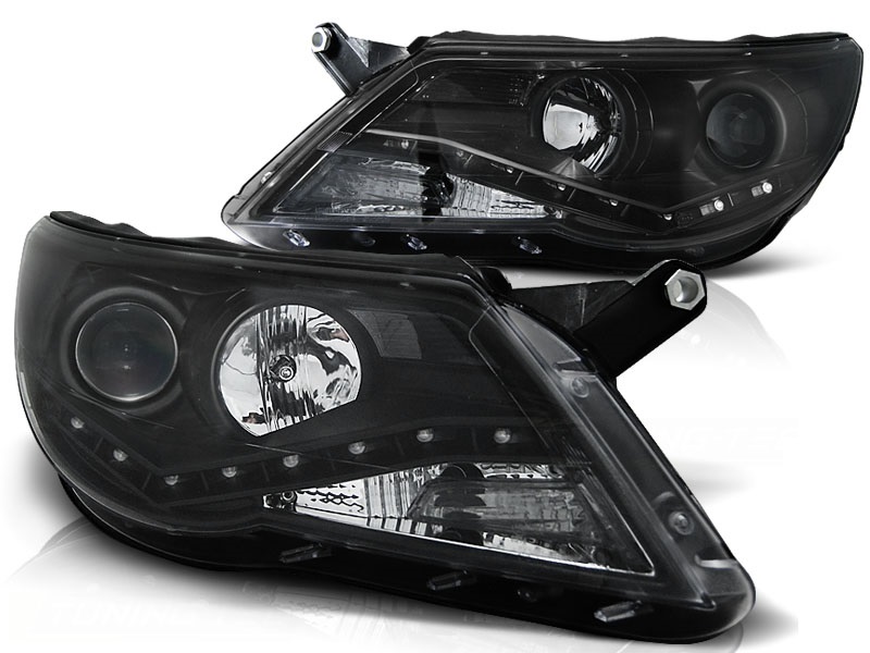 Dayline Headlights VW Tiguan black 07-11