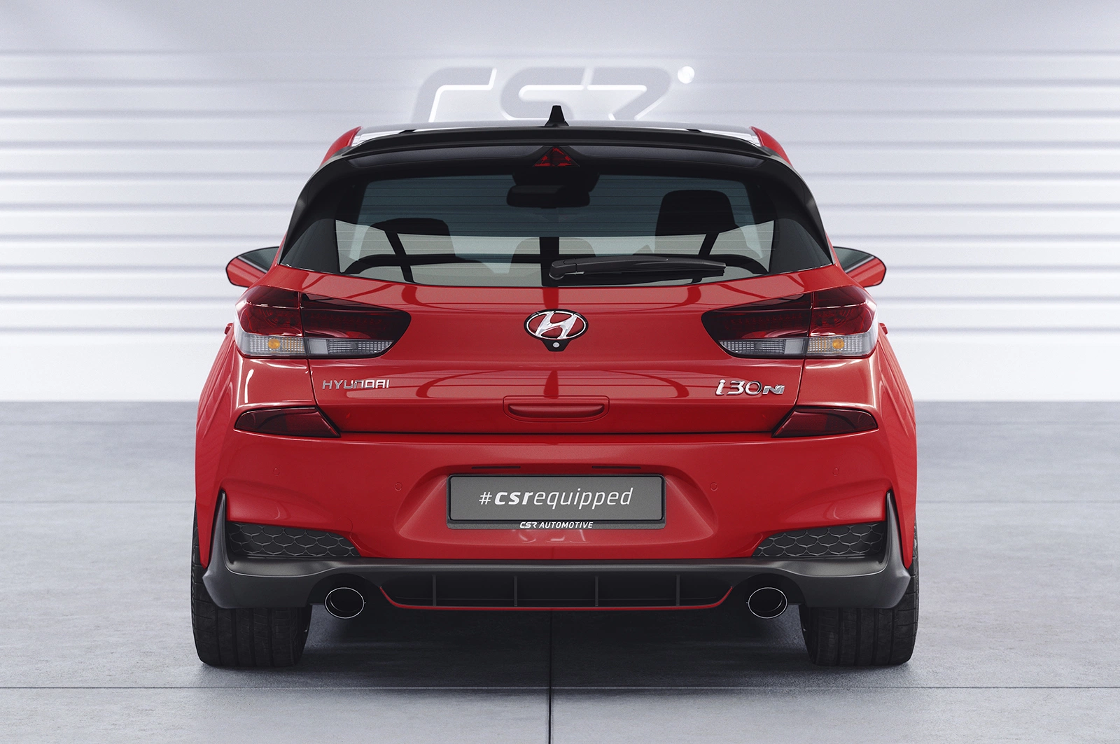 Achterspoiler voor Hyundai i30 N (PD) Glans Zwart (2017–heden) – CSR Automotive