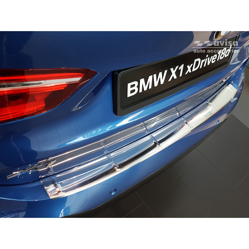 RVS Achterbumperprotector  BMW X1 (F48) M-Pakket 2015-2022 'Ribs'