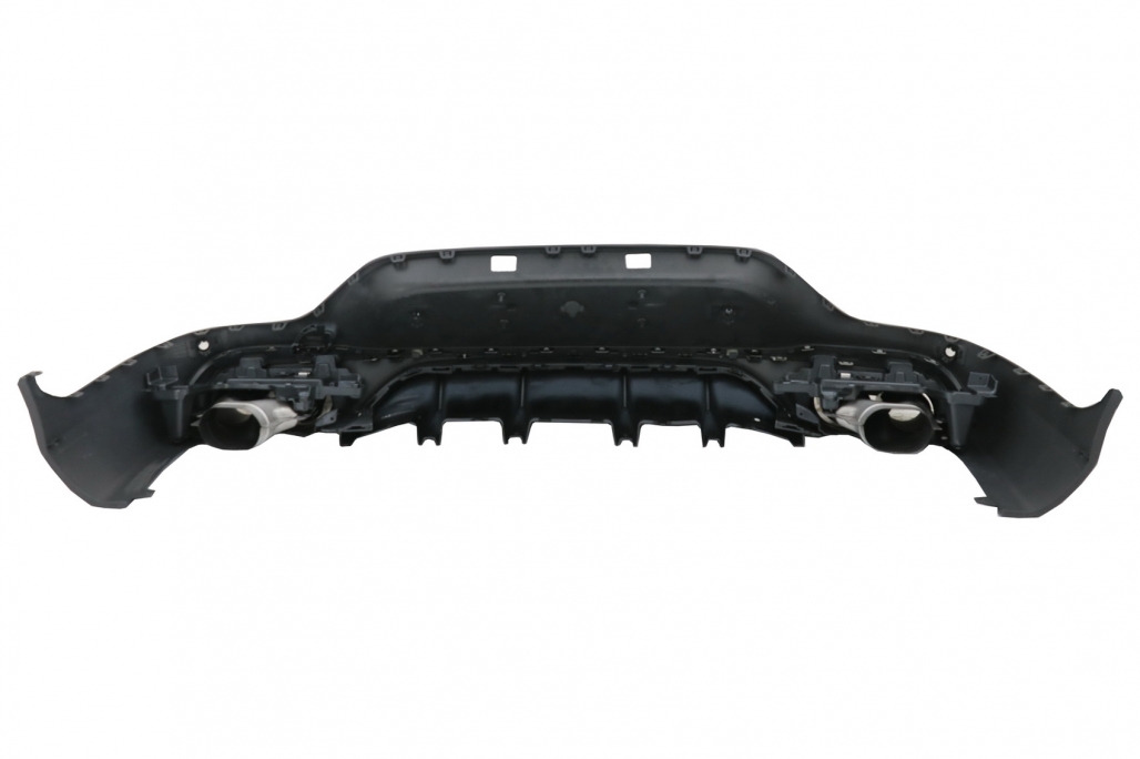 Diffusor Mercedes GLC C253 (2020-..) Coupe Facelift GLC43 incl. Uitlaat Stukken Zwart