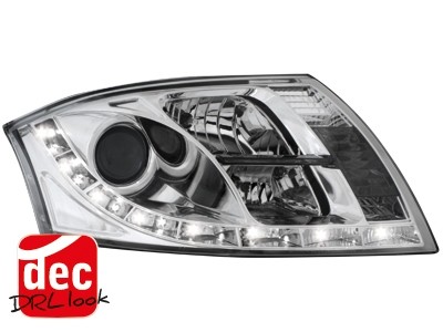 Faros Audi TT 8N Los ojos del Diablo Dayline cromo