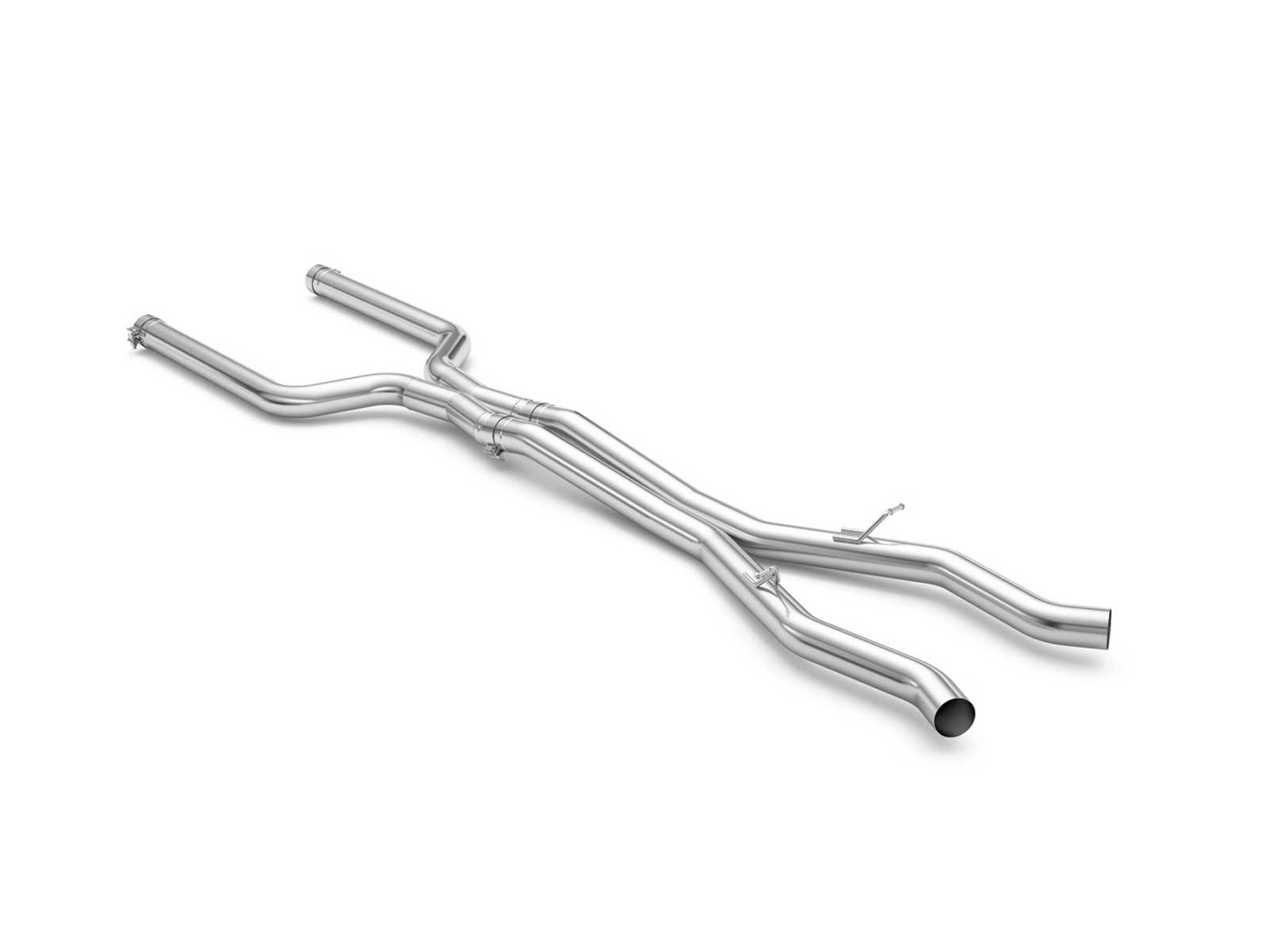 Non-resonated Center Pipe With X-pipe  BMW M 5 Series Sedan Exhaust Systems