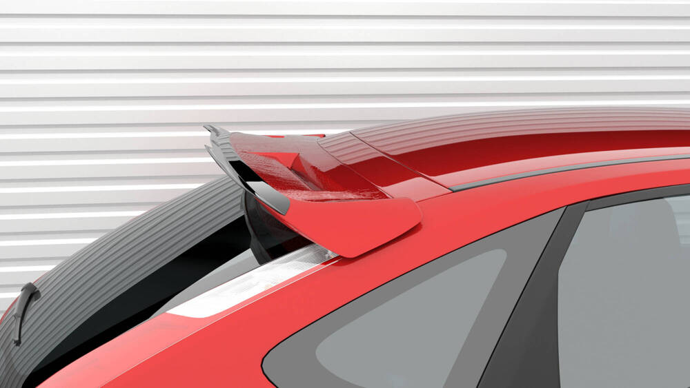 Spoiler Cap Ford Focus ST Mk2 FL Glanzend Zwart