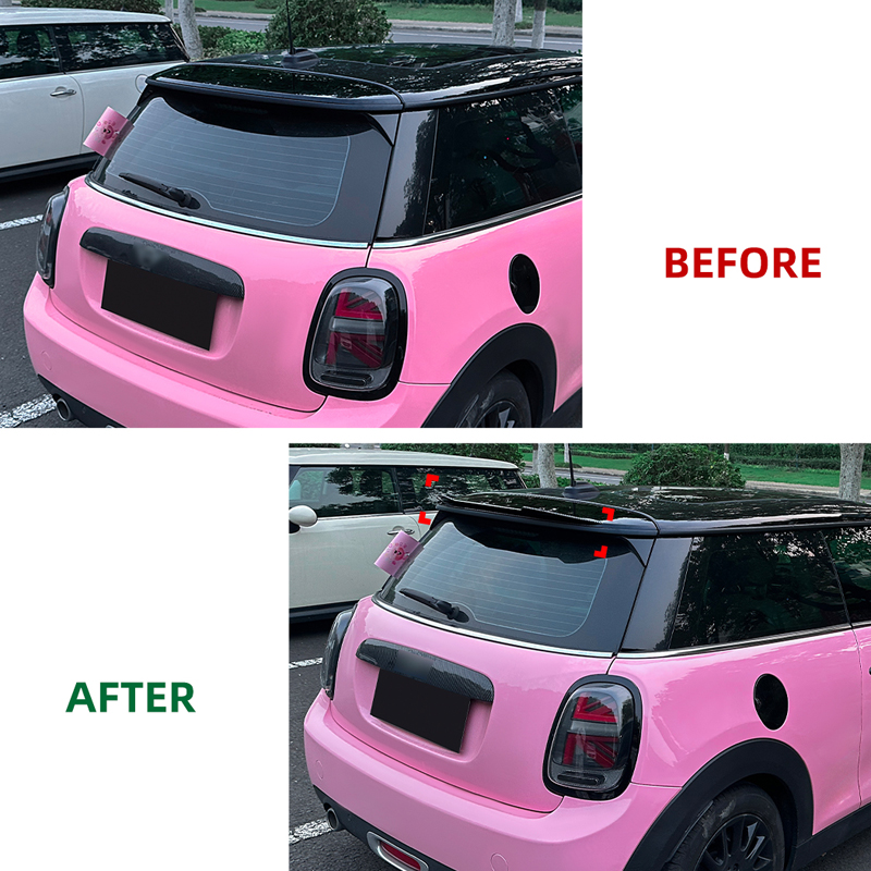 Dakspoiler (Spoiler Cap)  Mini F55/F56 One/Cooper/S 2013-2024 excl. JCW/GP (ABS Glanzend zwart)