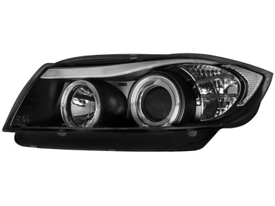 Faros BMW 3 serie E90 Angel Eyes negro