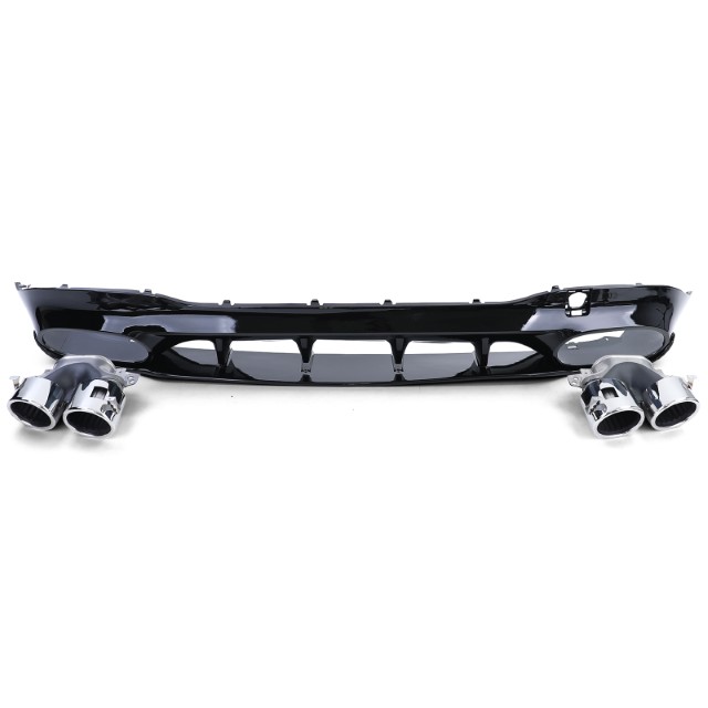 Diffuser Mercedes CLA C118 glans zwart met Sierstukken