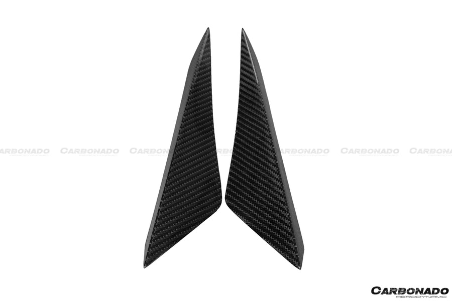 Lamborghini Huracan LP610 RZS Style Front Bumper Carbon Fiber Canards 2015-2020