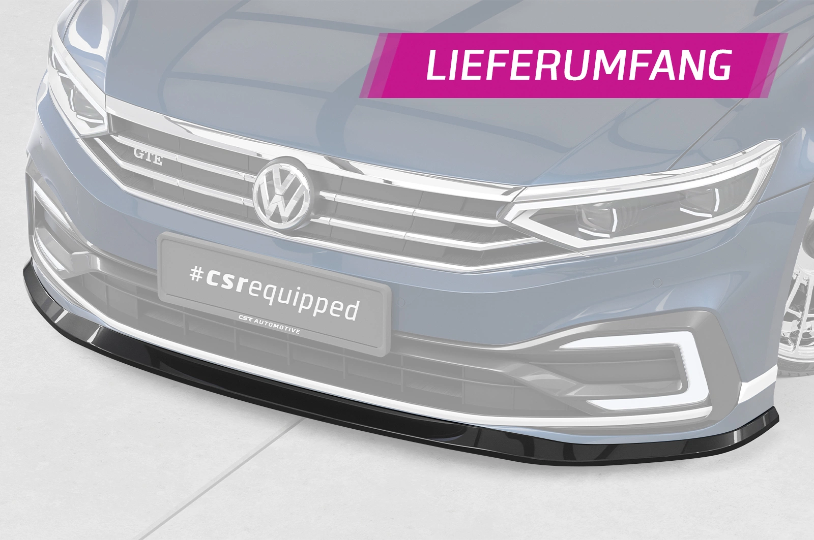 Voorspoiler VW Passat B8 Typ 3G GTE R-Line facelift 7/2019-2024