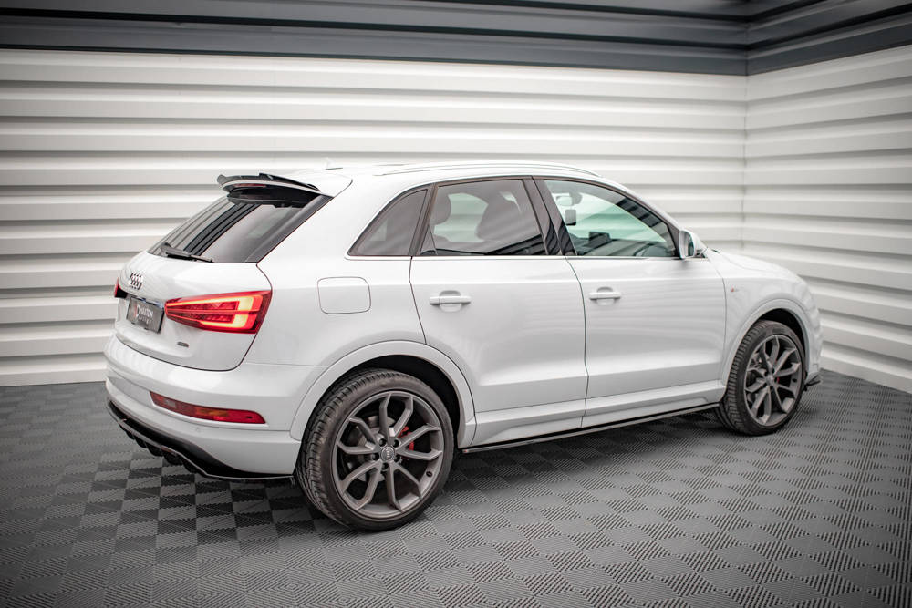 Zijskirts Audi Q3 S-Line 8U FL Maxton Glans Zwart