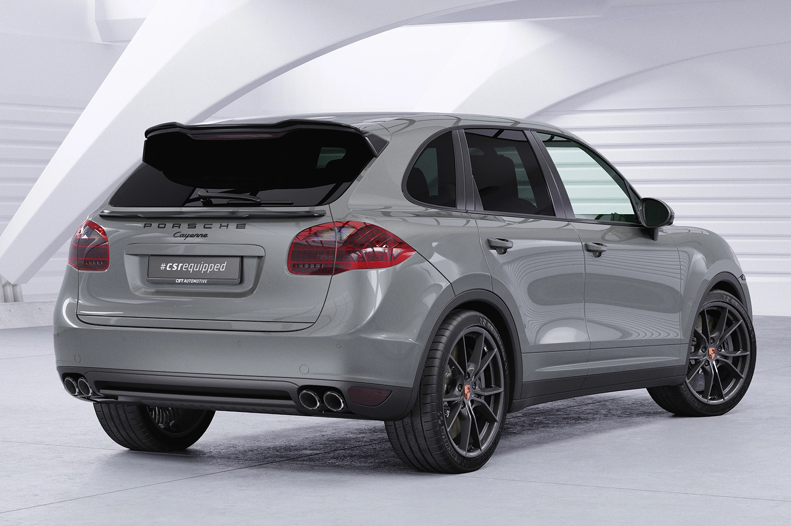 Achterspoiler Porsche Cayenne (Typ 92A) Glans Zwart – CSR Automotive