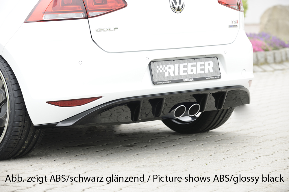 Achteraanzet Carbon-look Rieger VW Golf 7 12-17