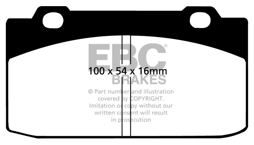 EBC Brakes NISSAN Cherry Europe 1.5 83-85 Remblokken voorzijde