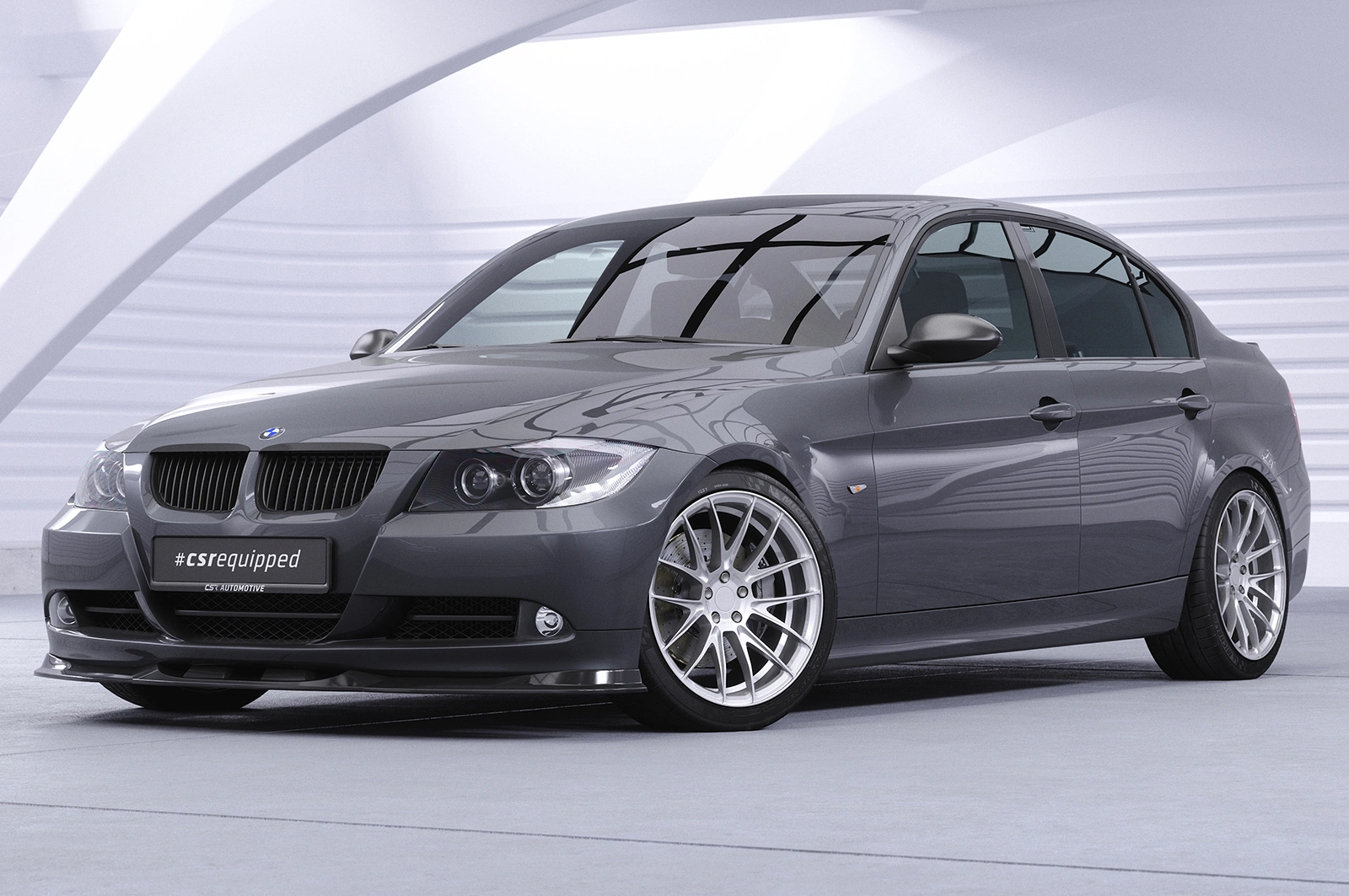 Voorspoiler BMW 3er (E90/E91) Limousine en Touring Glans Zwart – CSR Automotive