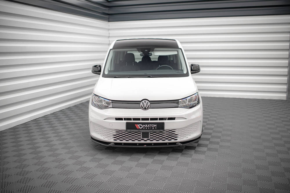 Voorspoiler V.2 Volkswagen Caddy MK5 Maxton Glans Zwart