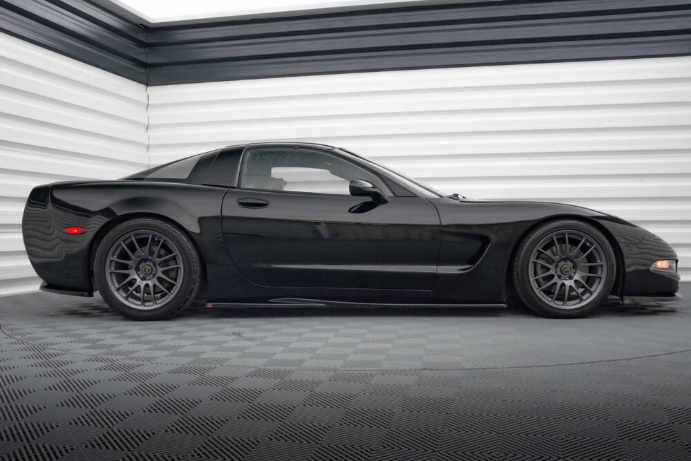 Zijskirts Chevrolet Corvette C5 Maxton Glans Zwart