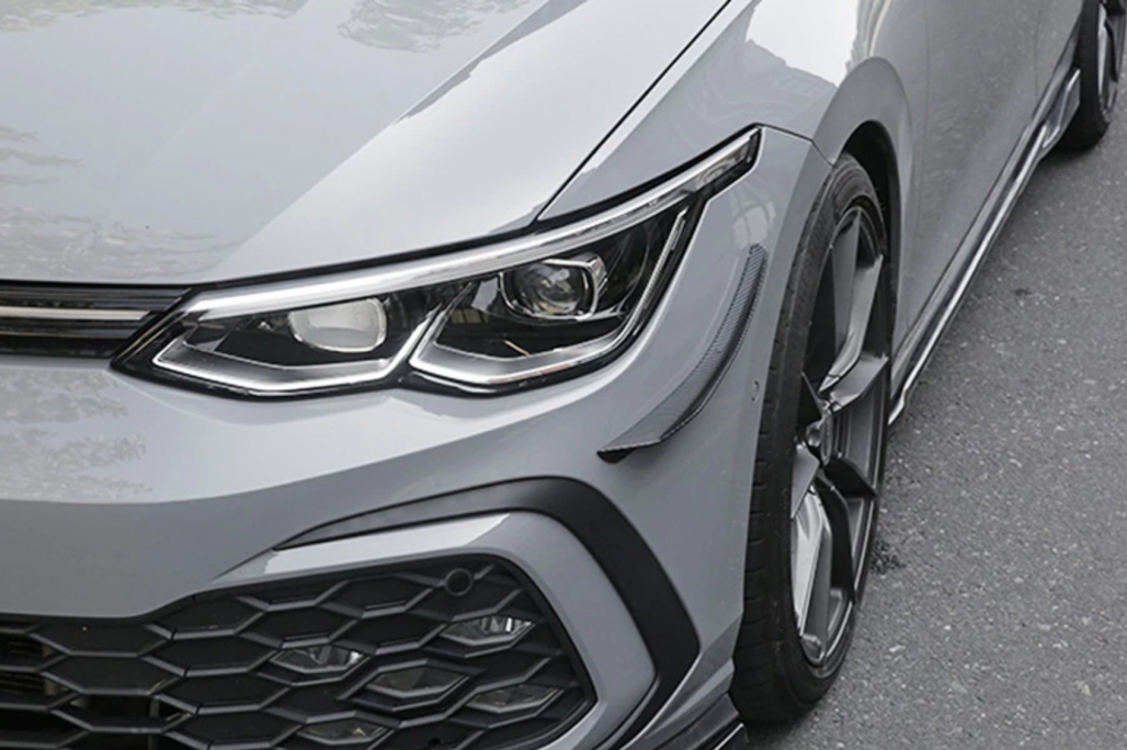 Canards Volkswagen Golf 8 GTI & R-Line Carbon Look