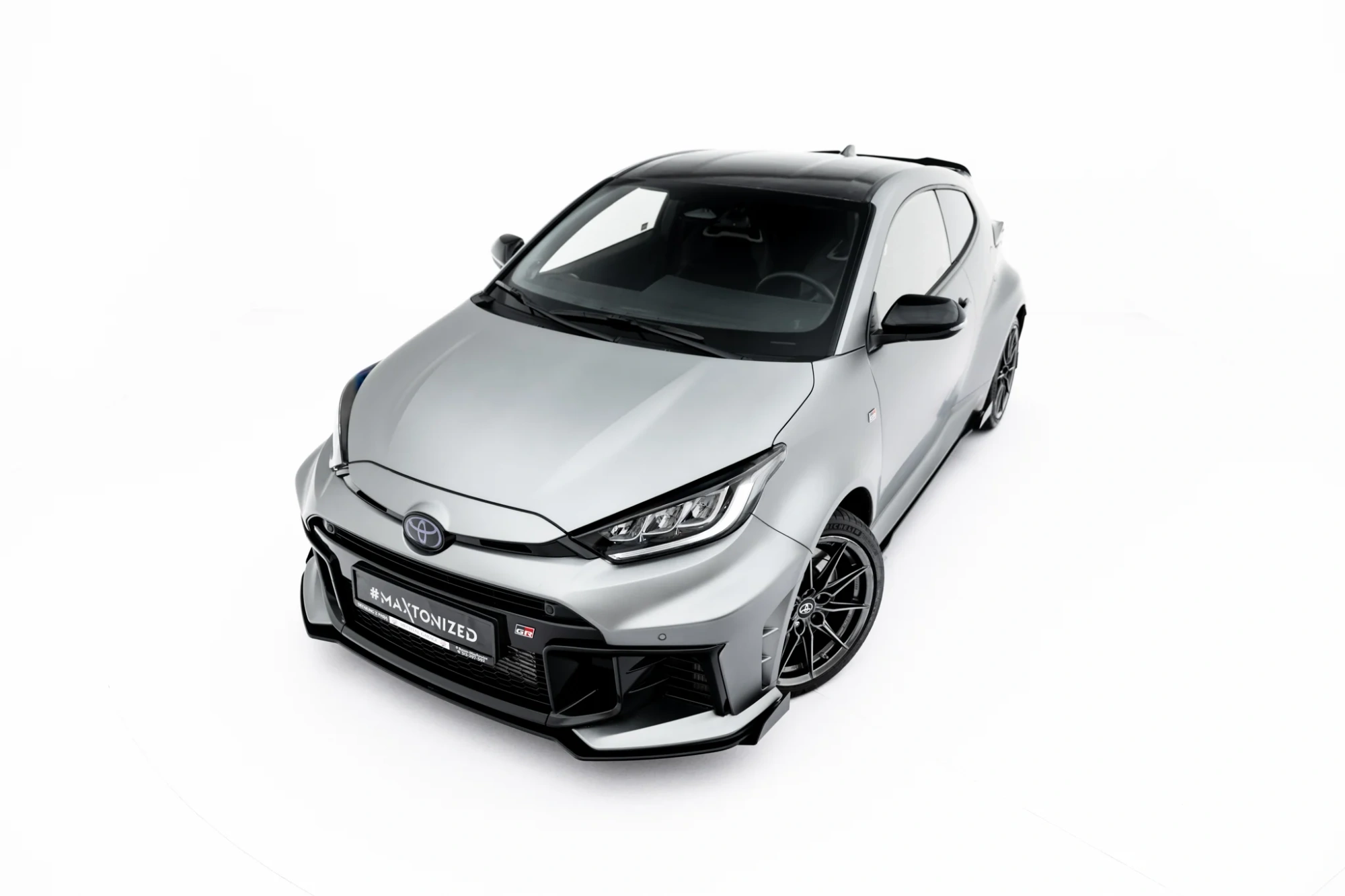 Voorspoiler Toyota GR Yaris Mk4 Facelift Maxton  Street Pro Front Splitter + Flaps