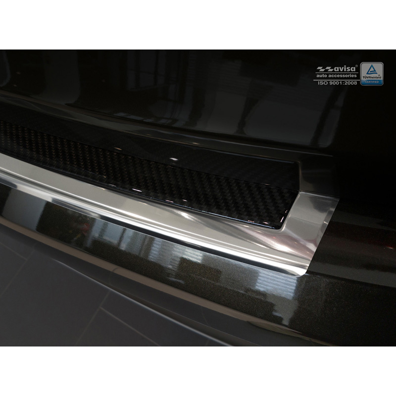 RVS Achterbumperprotector 'Deluxe' BMW X6 F16 2014- Chroom/Zwart