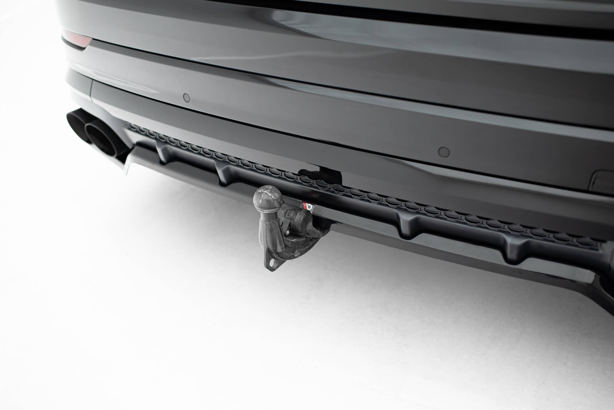 Achter Diffuser V.2 Audi SQ8 / Q8 S-Line MK1 Facelift Maxton Glanzend zwart