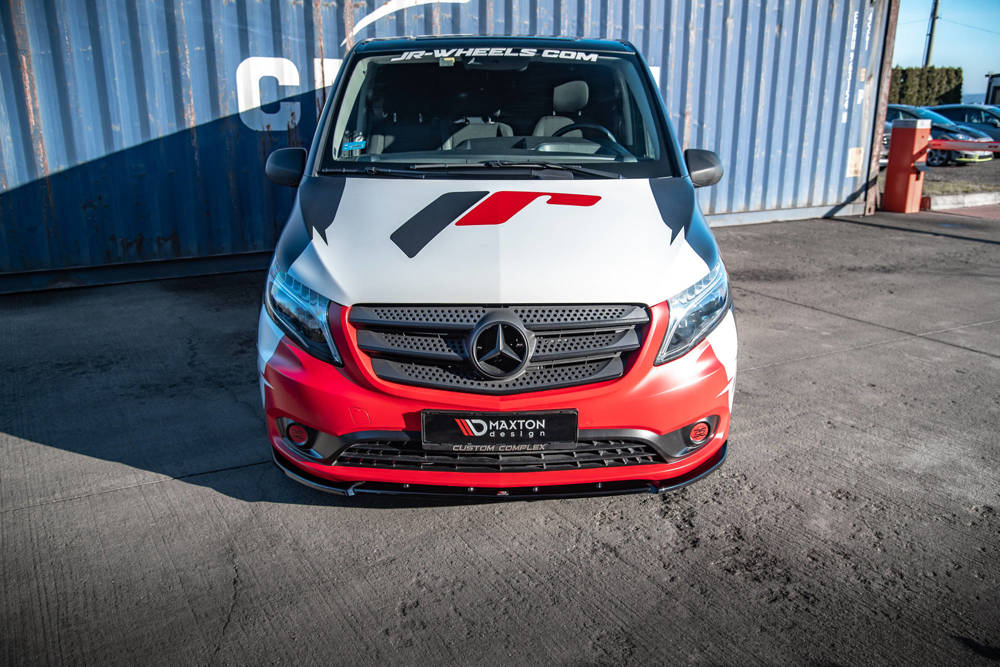 Voorspoiler V.2 Mercedes Vito W447 FL Maxton Glans Zwart