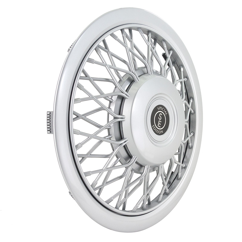 4-Delige Wieldoppenset Classic 14-inch zilver