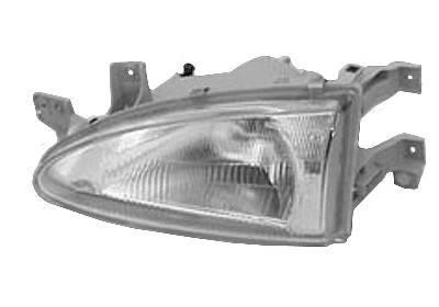 koplamp, H4, elektr verstelb, rechts Hyundai Accent/Excel, 3 drs