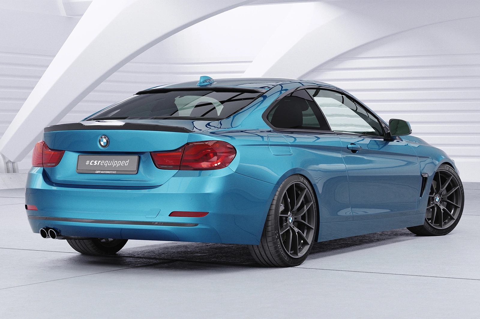 Achterspoiler BMW 4er F32 Coupe glans zwart
