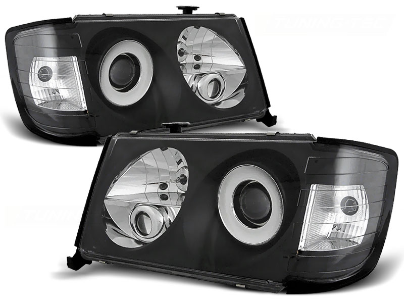 Faros Mercedes E-class W124 86-93 negro