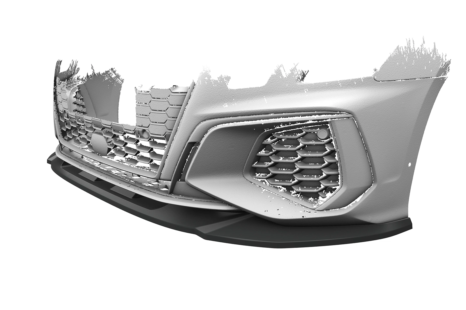 Voorspoiler Audi A3 8Y S-Line / S3 8Y glans zwart