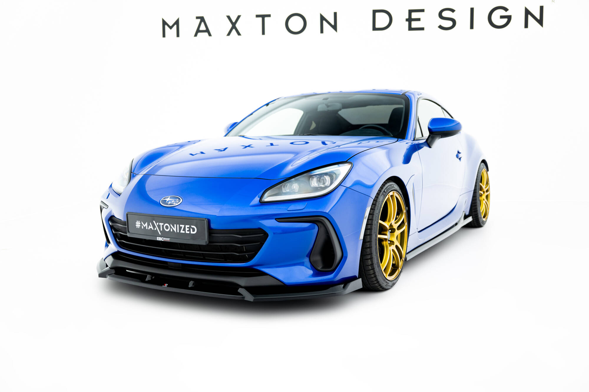 Voorspoiler V.1 Subaru BRZ MK2 Maxton Glanzend zwart