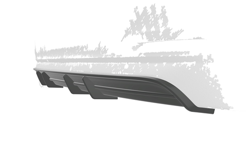 Diffuser BMW 3er F30 / F31 Limo / Touring Glans zwart