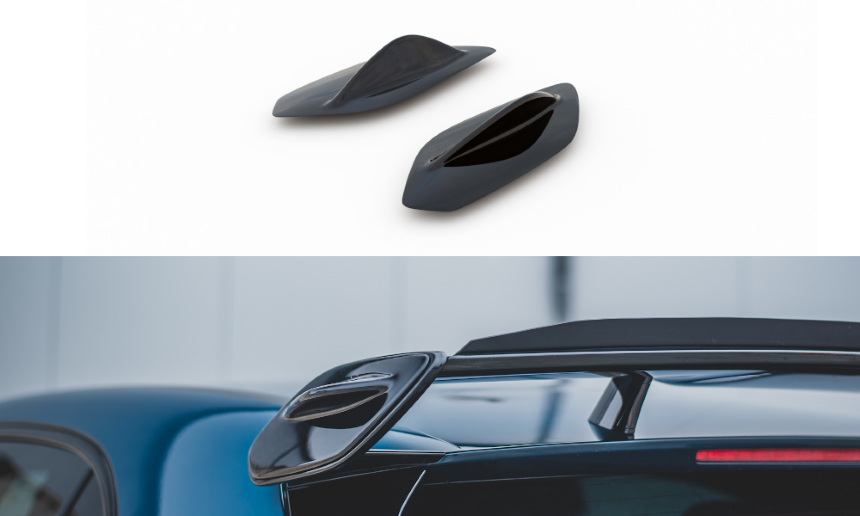 Spoiller zijuitbreiding Mercedes A35 AMG W177 Maxton Design glans zwart
