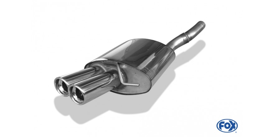VW Passat 3C/ 3C CC Einddemper 63,5mm - 2x80 Typ 17 FOX