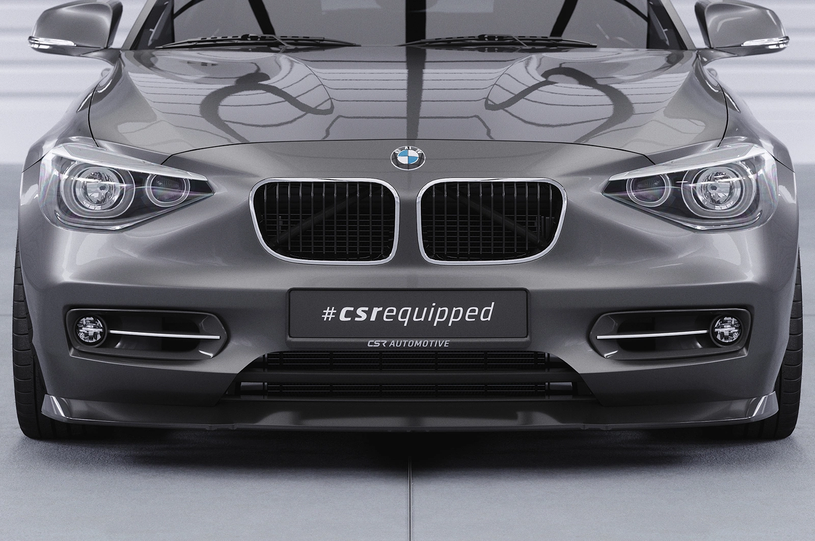 Voorspoiler BMW 1er F20 / F21 glans zwart – 06/2011–03/2015