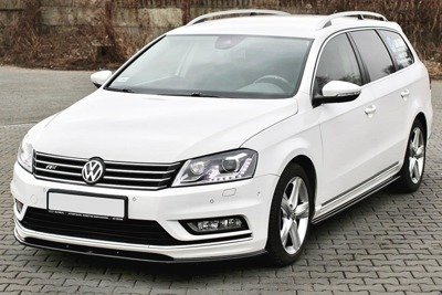 Voorspoiler VW Passat B7 R-Line Glans Zwart