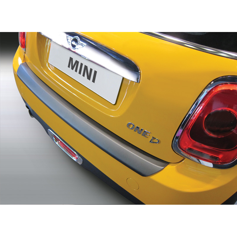 ABS Achterbumper beschermlijst  Mini One/Cooper+S F56 3 deurs 3/2014-2/2021 & Cabrio F57 2014-2021 & Mini F56 Electric 2021- Zwart