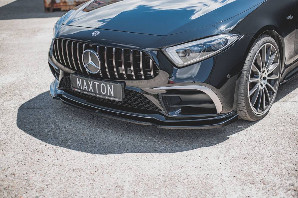 Voorspoiler V.2 Mercedes AMG CLS AMG Pakket & CLS53 C257 Maxton Glans Zwart