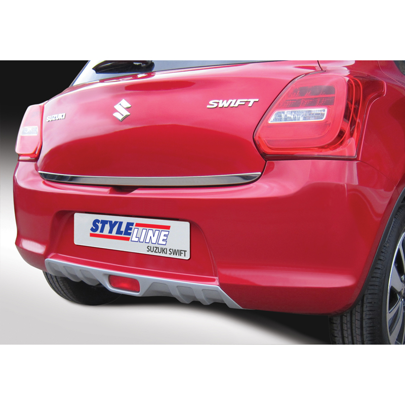 RGM Achterbumperskirt 'Skid-Plate'  Suzuki Swift IV 5-deurs excl. Sport 5/2017- Zilver