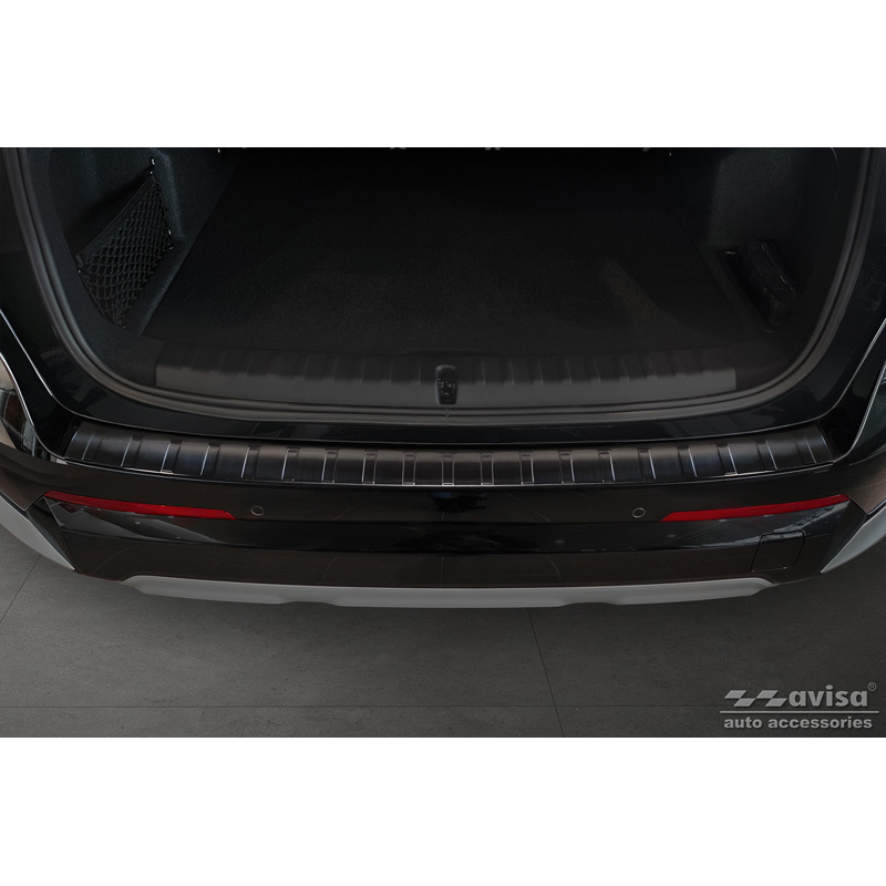Zwart RVS Achterbumperprotector  BMW X1 U11 / U11 xLine 2022- 'Ribs'